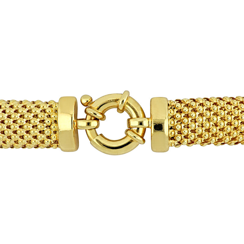 Cubic Zirconia Beaded Design Necklace in Gold Plated image number null